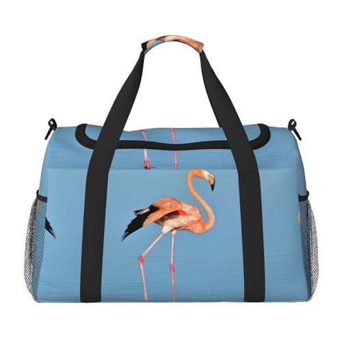 Bolsa plegable impermeable y grande con diseño de flamenco para deporte y piscina