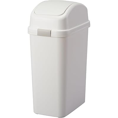 アスベル くず入れ ゴミ箱 エバンスウィング 25.2L フタ付 ホワイト