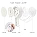 TAILI Suction Toothbrush Holder for Shower Wall, No Nail, No Glue, No Tool! Self-draining Shower Cup for Razor, Toothpaste, Kitchen Tableware, Strong Suction Cup Toothbrush Holders for Bathroom, White