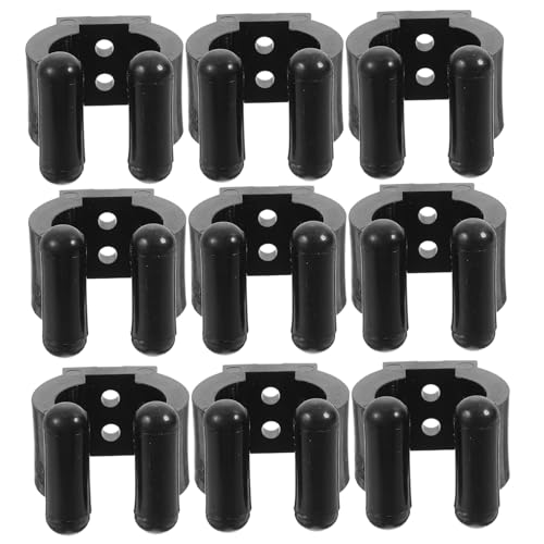 STOBAZA Fishing Rod Wall Rack 10pcs Rod Clips Ceiling Fishing Rod Holder for Garage Pool Cue Storage Rack