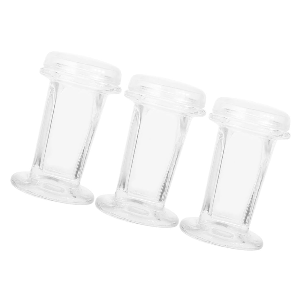 SOLUSTRE 3 Stück Apothekergläser mit Deckel aus Glas 60 Ml für Labor Färbegefäß mit 5 Objektträgern Geeignet Verbessert Produktivität und Abfall im Experiment