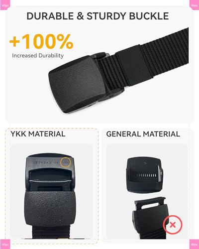 Image of CHAOREN Baseball Boys Belt, 1.25 inch Nylon Kids Tactical Belt, Adjustable for Golf And Softball