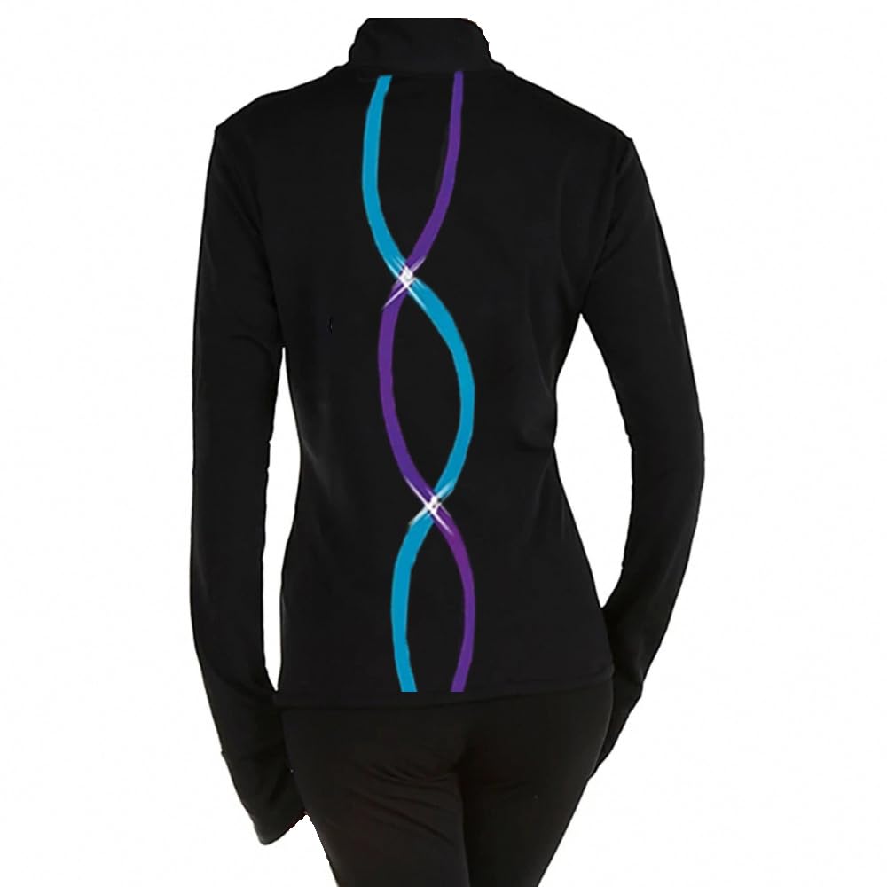 girls skating jacket women39s training figure skating top fleece