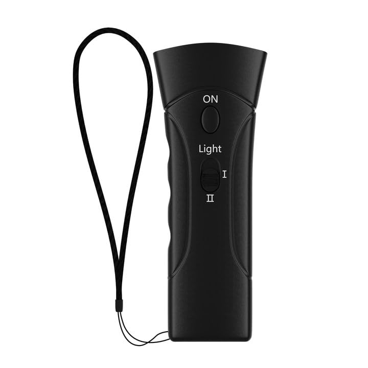 3-in-1 Ultraschall Antibell-Gerät – 25 Ft Reichweite, LED-Licht, Für Drinnen & Draußen, Für Alle Hunde (ohne Strom)