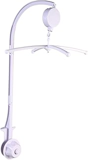 TEHAUX Crib Mobile Arm Hanger Stand Baby Mobile for Crib Crib Mobile Baby Mobile Arm Bed Bell Rattle The Bell Bracket Baby Bed Bell Wind Chime Hanging Bell A1 White Baby Crib Bell Holder