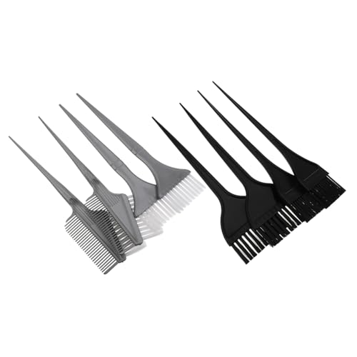 FONDOTIN 8 piezas Kit de Pinceles para Teñir Cabello con Cepillos Aplicadores y Peines para Mechas Herramientas Profesionales para Salones y Uso Doméstico para Tinte y Capilar