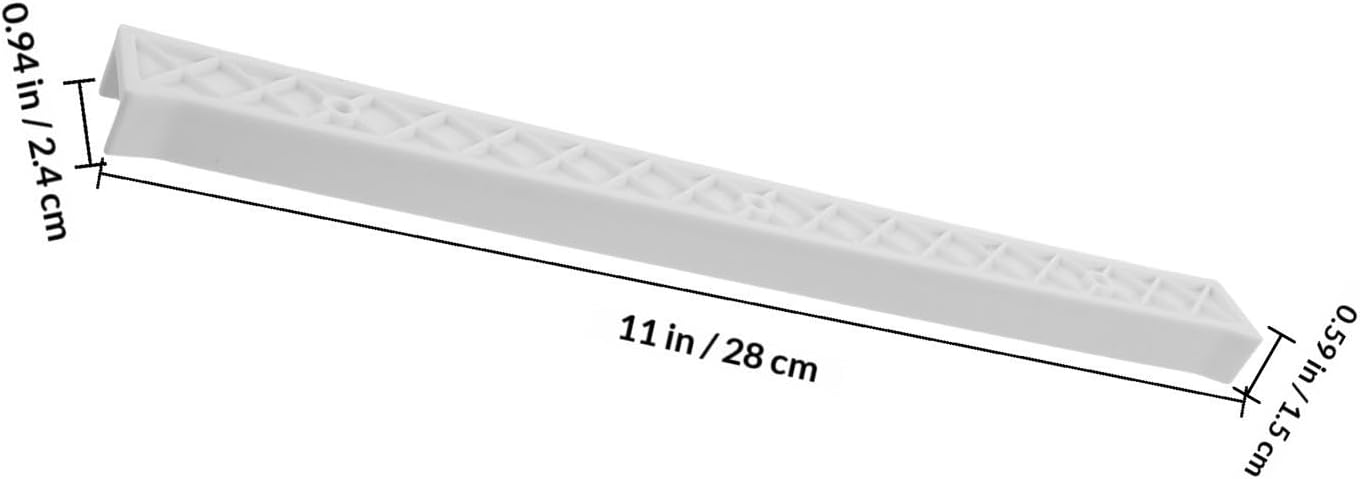 SEWACC White Plastic Drawer Slides Replacement with Antislip Stability and Organization Features, Full Extension Drawer Glides for Office and School Cabinets, Stylish Modern Design