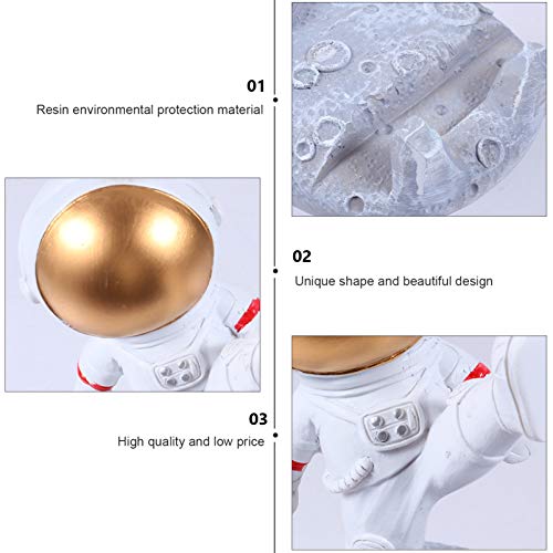 Ukcoco Kids Toys 1Pc Birthday Desktop Desk Hand- Painted Spaceman Phone Stylish For Stand Practical Micro Tabletop Lovely Activity Telephone Dock Boys Figurine Bracket Space Decor Holder Car Decor #TOP5