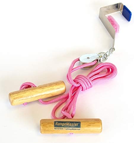 RangeMaster PinkPulley Cancer Care Shoulder Pulley │ Aids in Recovery and Rehabilitation │ Breast Cancer Patient Instructional Guide Included │ Metal Bracket Door Attachment