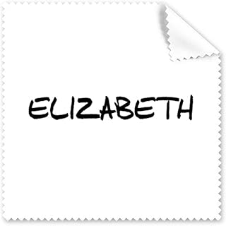 Special Handwriting English Name Elizabeth Cleaning Cloth Phone Screen Glasses Cleaner 5pcs