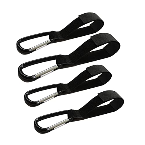 HEMOTON 4 Pack Baby Stroller Hook Accessory Nylon Carabiner Hooks for Car Seats Accessories
