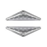 SODIAL 1Pair Lámpara De Luz De Coche Indicador Lateral De Luz Intermitente Intermitente Indicador De Luz Flash para Mondeo Mk1 Mk3 Transparente