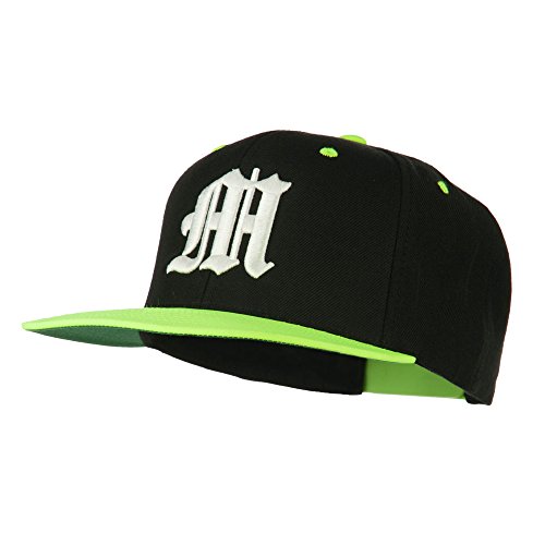 Image of e4Hats.com Old English M 3D Embroidered Snapback Cap