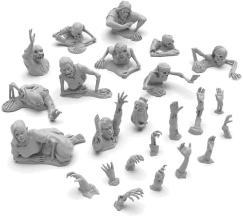 Green Stuff World Dead Rising Zombies Miniatures Set – 1:48 Scale Unpainted Resin Figures for Tabletop Games, Dioramas, and Miniature Painting – 3D Printed Undead Models for RPGs & Hobby Collections image 5