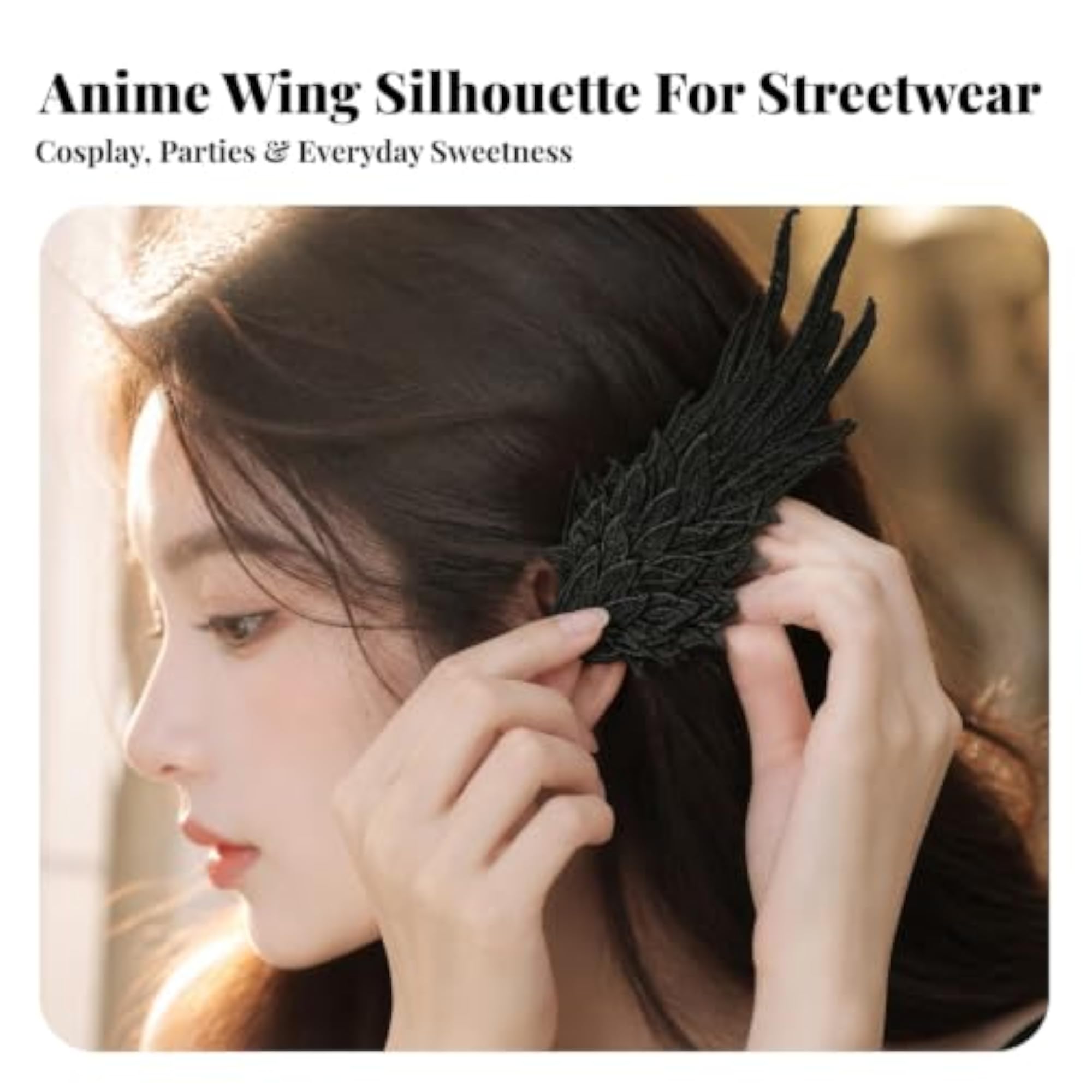 Lightweight Angel Wing Hair Clips, Handmade Barrettes