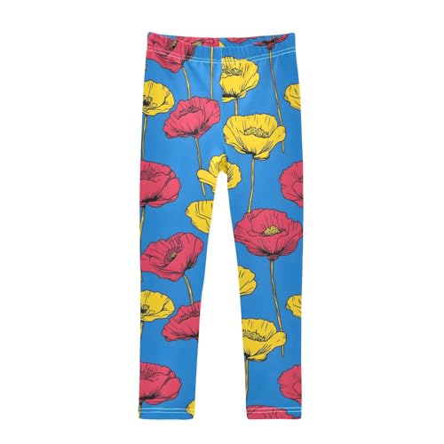 Girls' Leggings Flowers Floral Kids Yoga Tights Pants 1 Pack 20860467