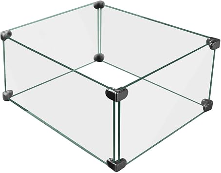 Firegear GWS-3838 Square Fireplace Windshield-38 x 38" x 7 1/2" H