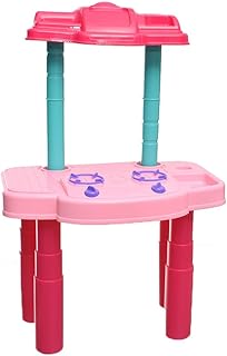 طقم مطبخ بلاستيك مع نظام موسيقي وضوء 29 قطعة للاطفال - متعدد الالوان