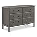 Davinci Jayden 6 Drawer Double Dresser, Slate