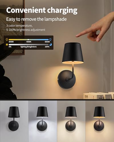 Lámparas de pared inalámbricas para iluminar cuartos pequeños sin hacer obras en casa 4