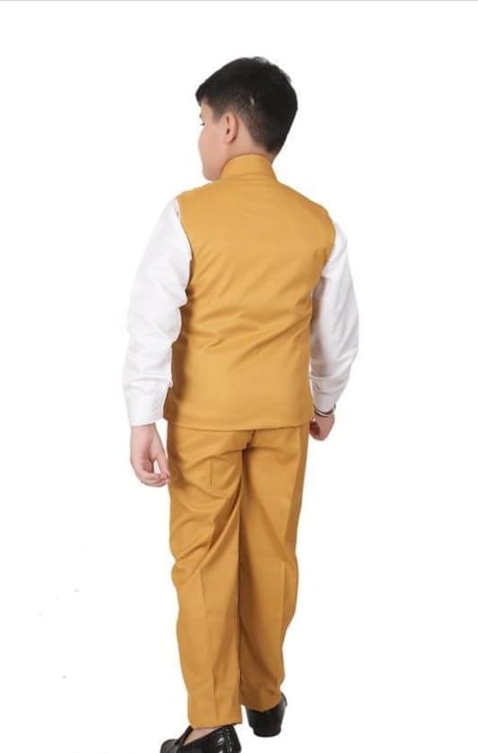 Image of Akshita Trading Kids Shirt, Waistcoat and Pant for Boys