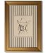 LECYHCYHLE Vintage Gold Framed Cowboy Dog Wall Art Western Dog Sketch Print Striped Southwestern Animal Picture Cute Cowboy Dog Decor for Boys Room Bathroom Office 12x16 Inch