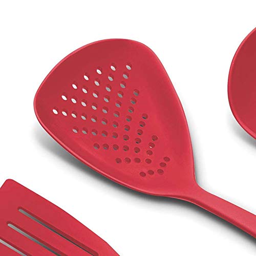 Jogo de Utensílios Utilità Vermelho Tramontina Utilità Vermelho
