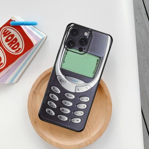 Coque iPhone 15 Pro Max silicone souple motif Nokia rétro original - 4
