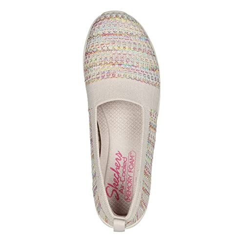 Skechers Modern Comfort Women's Women's Be Cool-Sherbet Skies Loafer Flat, Natural Multi, 11 #TOP3