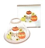 Yankee Candle Pumpkin and Sunflower Crackle Glass Large Jar Candle Shade/Topper with Candle Tray - 2