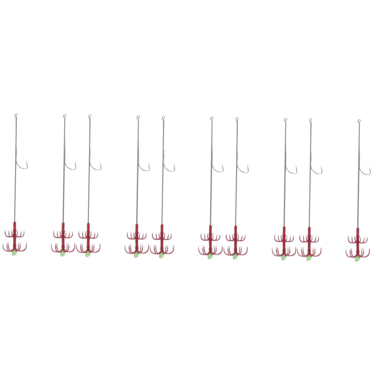 BESPORTBLE 10pièces Hameçons à Double Couche Inoxydable De Hameçons pour Mer Et Eau Douce Accessoires Conception Umbrella pour Accroche