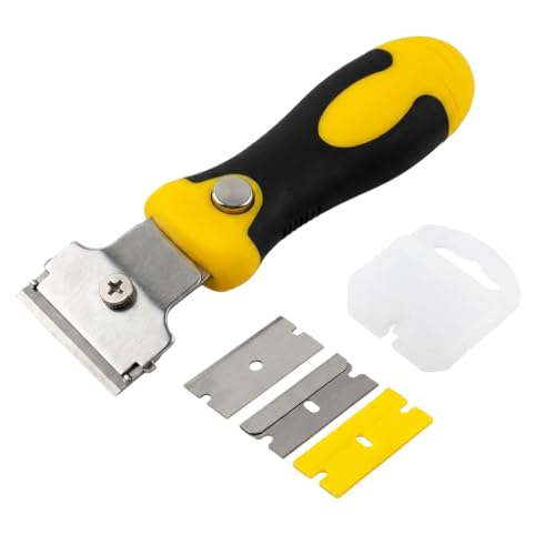 Image of Serplex Razor Blade Scraper Set with Adjustable Handle for Home Use
