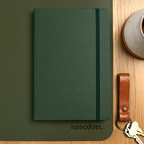 Anecdote. Lined Journal Notebook. Hard Cover, Ruled, Thick 100 Gsm Paper, A5 Size: 8.3 Inches X 5.4 Inches. Use For School, Office, Home Or Business. (Evergreen) #TOP3