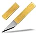 Kiridashi Craft Pocket Knife Japanese Blade Brass Handle with Sheath for Left-handed
