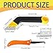 Byexin Grout Removal Tool, Tile Angled Grout Saw with 4PCS Extra Blades Replacement, Pro Grout Scraping Rake Tool Grout Clean Remover for Tile Cleaning