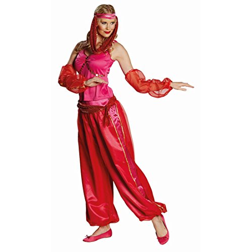 Haremsdame-Kostüm Für Damen – 1001 Nacht Bauchtänzerin, Größe M/L, Inkl. Hose, Top & Schleier
