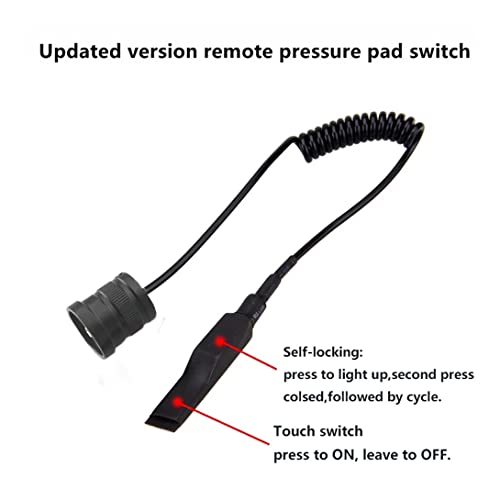 350 Yard Red Predator Hunting Light Kit Pressure Switch, Rail & Scope Mount - image 7