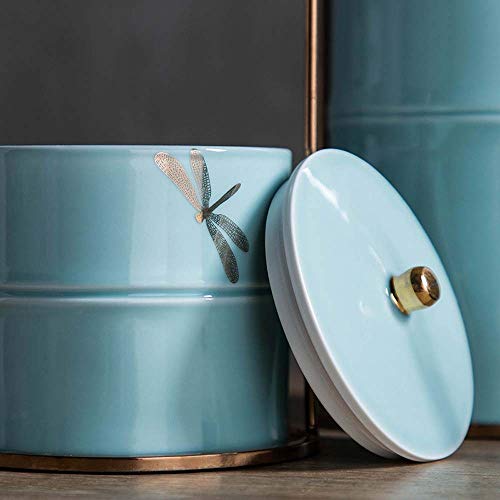 Yang1Mn.ornaments The Temperature Ceramic Storage Jar Chinese Ceramic Crafts Ornaments Creative Home Decorations Ornaments One-Piece New Year Gift (Size : Right) #TOP2