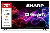 Sharp 70 pollici QLED 4K Ultra HD Harman Kardon HDMI eARC Dolby Vision Dolby Atmos 70HP5265E