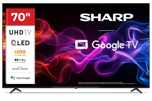Sharp 70HP5265E - 70 Zoll Smart TV 4K QLED Fernseher DVB-T2 Wi-Fi Bluetooth Schwarz Energieklasse E