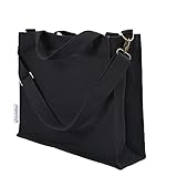 Augbunny Heavy Duty Canvas Extra Large Shoulder Crossbody Bag Grocery Shopping Bag Beach Tote Multi Purpose Daily Use Casual Tote