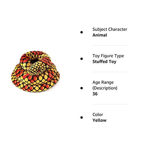 Muove Snake Stuffed Animal, Plush Large Snake Realistic Snake Toy, 120 Inch Gifts For Kids #TOP6