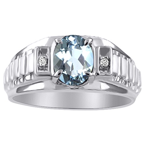 Imagen de Diamante y anillo de aguamarina plata de ley o papel x diseño chapado en oro amarillo