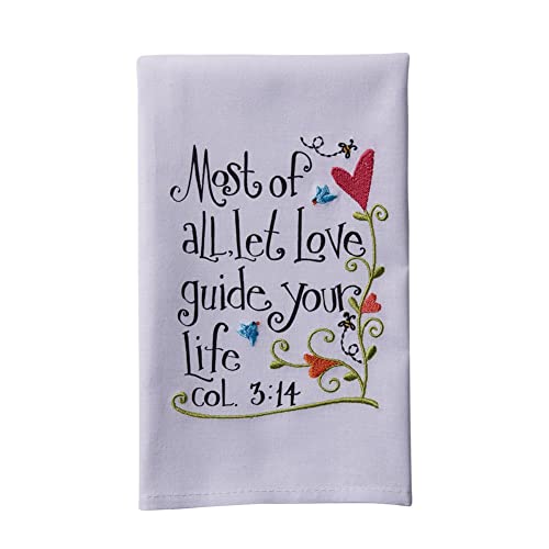 Manual Woodworkers & Weavers 93314 Hand Towel Every Gift White - 16 X 28 #TOP12