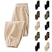 Girls Boys Corduroy Joggers Track Pants Casual Elastic Waist Loose Outdoor Sweatpants with Pockets for Kids 4-14 Years