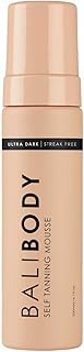 Bali Body Ultra Dark Self Tanner Mousse | Premium Sunless, Tanning Foam | Natural Green-Based Self Tan | Instant Bronze Fake Tan for All Skin Types, Vegan & Cruelty Free (200ml/6.7 fl oz)