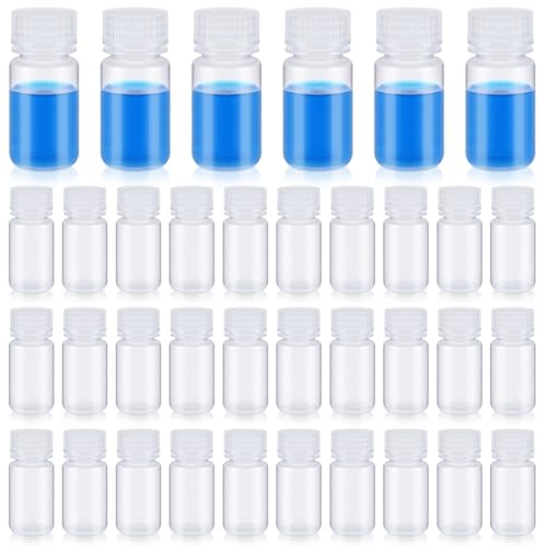 Tatuo 48 Pcs 2 oz Polypropylene Reagent Bottles with Screw Caps