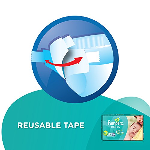 Image of Pampers Taped Baby Diapers, Small (SM), 46 count
