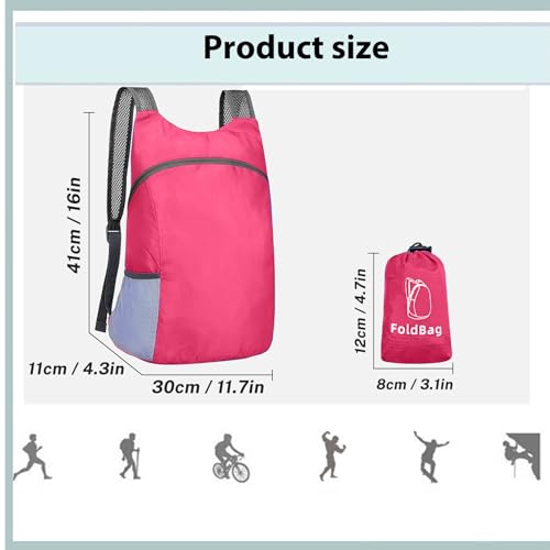 Mochila ligera Travel Daypack con bolsillo lateral de malla miniatura 3
