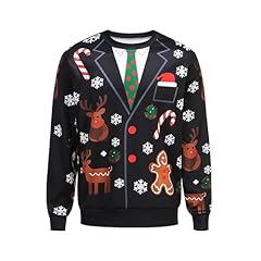 Black-christmas Printed Tuxedo Hoodie